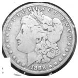 1888 O MORGAN DOLLAR VG