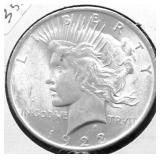 1923 CHOICE BU PEACE DOLLAR