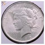 1923 CHOICE BU PEACE DOLLAR