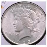 1923 CHOICE BU PEACE DOLLAR