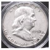 1952 FRANKLIN HALF DOLLAR VF