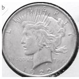 1922 PEACE DOLLAR XF