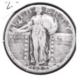 1929 D STANDING QUARTER F