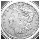 1921 S MORGAN DOLLAR VF