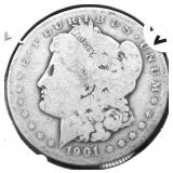 1901 S MORGAN DOLLAR AG