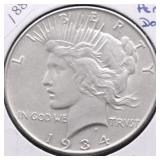 1934 CHOICE BU PEACE DOLLAR