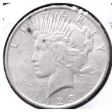 1923 PEACE DOLLAR AU DETAILS