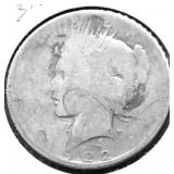 1922 PEACE DOLLAR AG