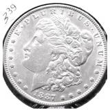 1887 MORGAN DOLLAR AU