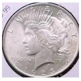 1923 CHOICE BU PEACE DOLLAR