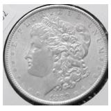 1889 MORGAN DOLLAR AU