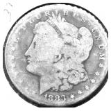 1883 S MORGAN DOLLAR AG