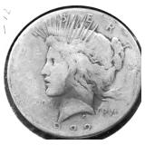 1922 S PEACE DOLLAR AG