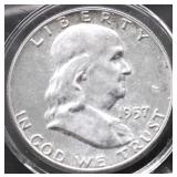 1957 PROOF FRANKLIN HALF DOLLAR