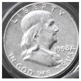 1958 PROOF FRANKLIN HALF DOLLAR