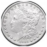 1884 MORGAN DOLLAR XF