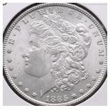 1885 CHOICE BU MORGAN DOLLAR