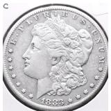 1883 CC MORGAN DOLLAR XF