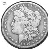 1886 O MORGAN DOLLAR VG