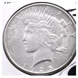 1925 S PEACE DOLLAR AU