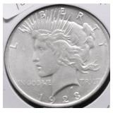 1923 CHOICE BU PEACE DOLLAR