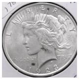 1923 CHOICE BU PEACE DOLLAR