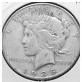 1935 S PEACE DOLLAR VF