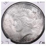 1922 CHOICE BU PEACE DOLLAR
