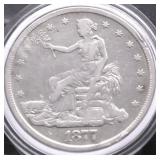 1877 S TRADE DOLLAR VF