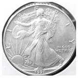 1991 SILVER EAGLE GEM