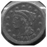 1848 LARGE CENT VF