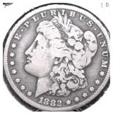 1882 O MORGAN DOLLAR VF