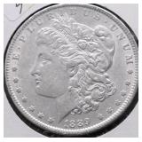 1889 MORGAN DOLLAR AU