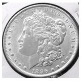 1896 MORGAN DOLLAR AU