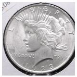 1923 CHOICE BU PEACE DOLLAR