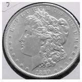 1889 MORGAN DOLLAR AU