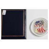 COLORIZED SILVER EAGLE W BOX