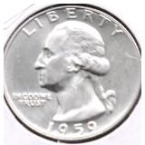 1959 PROOF WASHINGTON QUARTER