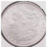 1886 GEM BU MORGAN DOLLLAR