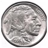 1938 D GEM BU BUFFALO NICKEL