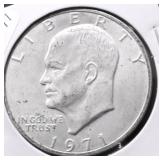 1971 S SILVER IKE DOLLAR