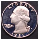 1981 S PROOF QUARTER