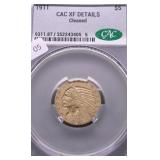 1911 CAC VF DETAILS HALF EAGLE
