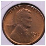 1945 D CHIOCE BU RED LINCOLN CENT