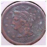 1851 LARGE CENT VG DETAILS