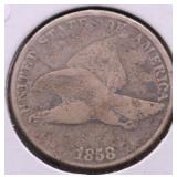 1858 FLYING EAGLE CENT VG