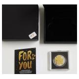 1/1000 OZ .9999 GOLD W BOX COA