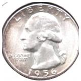 1956 CHOICE BU WASHINGTON QUARTER