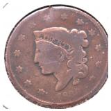 1836 LARGE CENT G DETAILS