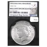 1923 NGC GEM BU PEACE DOLLAR